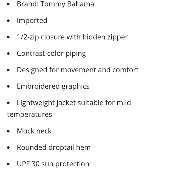 Tommy Bahama Island Zone Black Aubrey Stripe 1/2 Zip Athletic Top - Picture 16 of 16